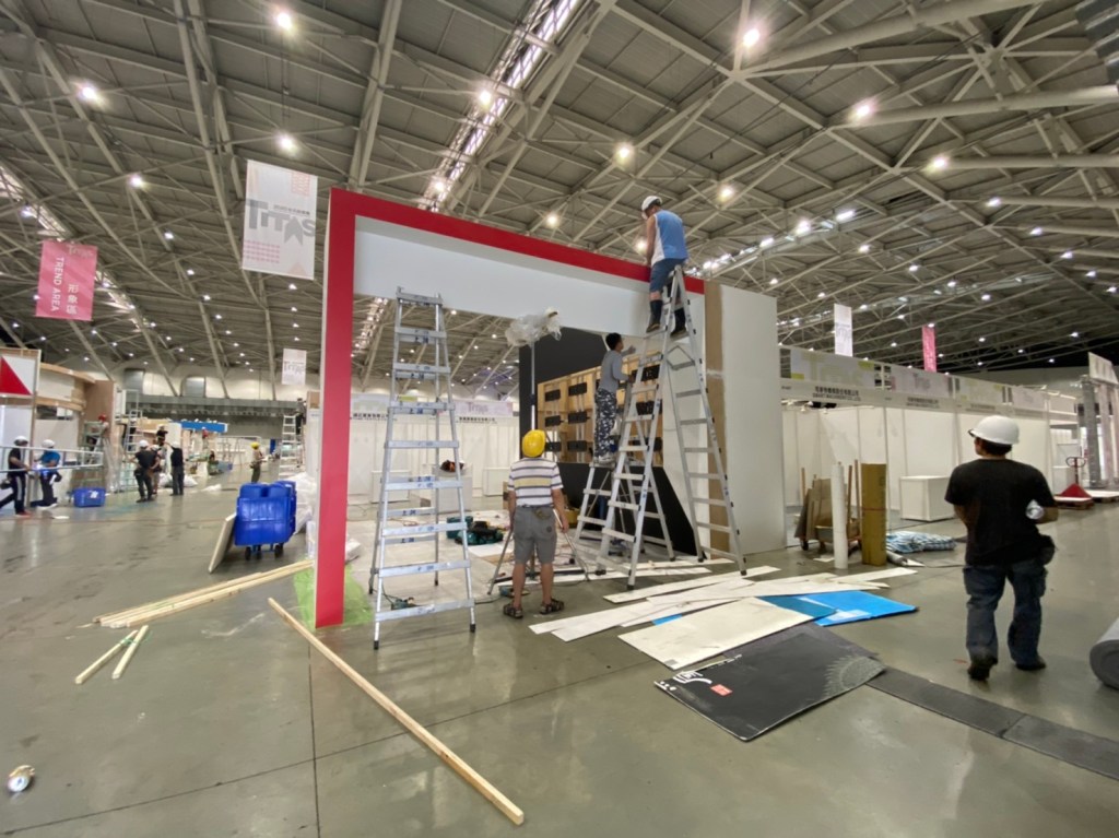 展場設計 攤位設計 展場攤位設計 木作造型設計 電視牆 紡織展 商展攤位設計 商展展場設計