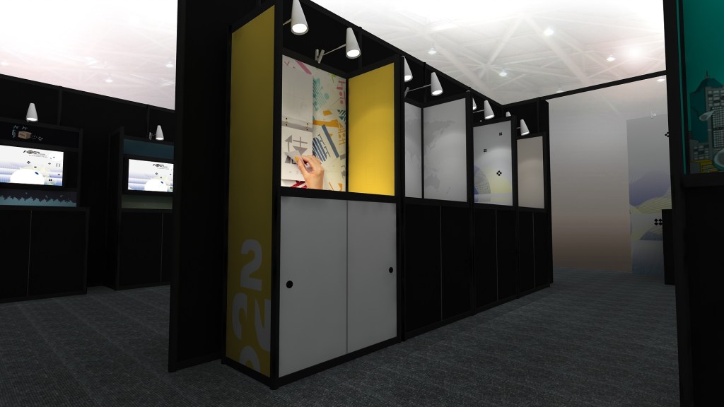 放視大賞 畢業展設計 學生展 攤位設計 效果圖