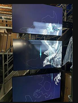 畢業展設計 木作結構 ．拼接電視