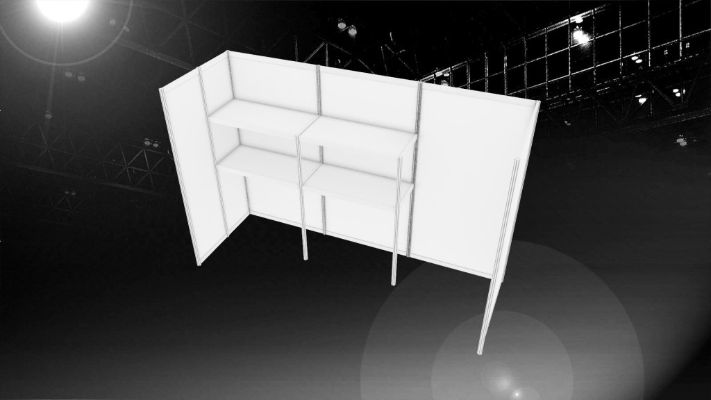 畢業展設計 展區規劃 3D效果示意圖