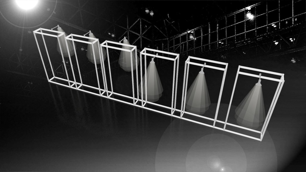 畢業展設計 展區規劃 3D效果示意圖