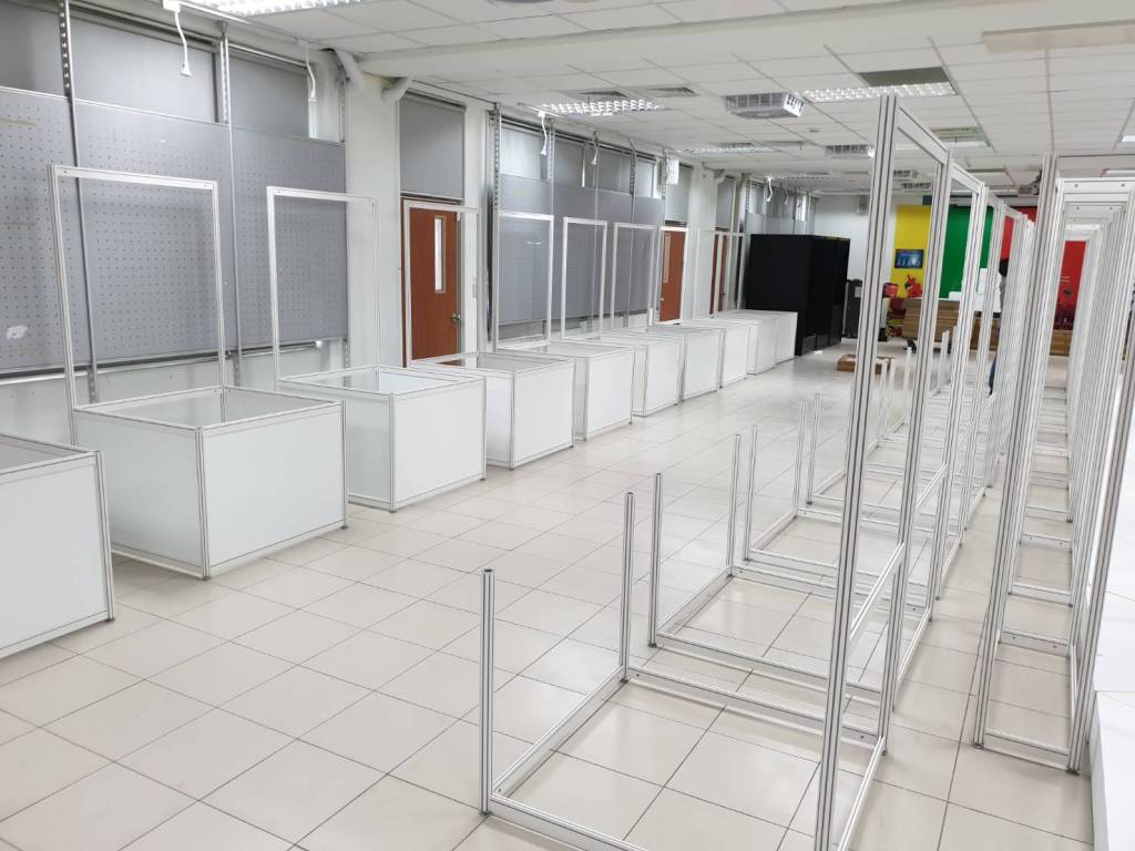 畢業展設計 進場施工 亞東技術學院有庠大樓