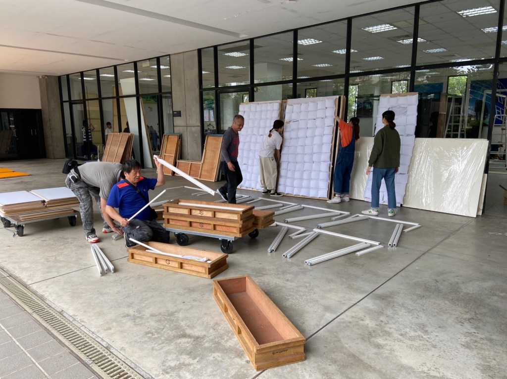 畢業展設計 進場施工