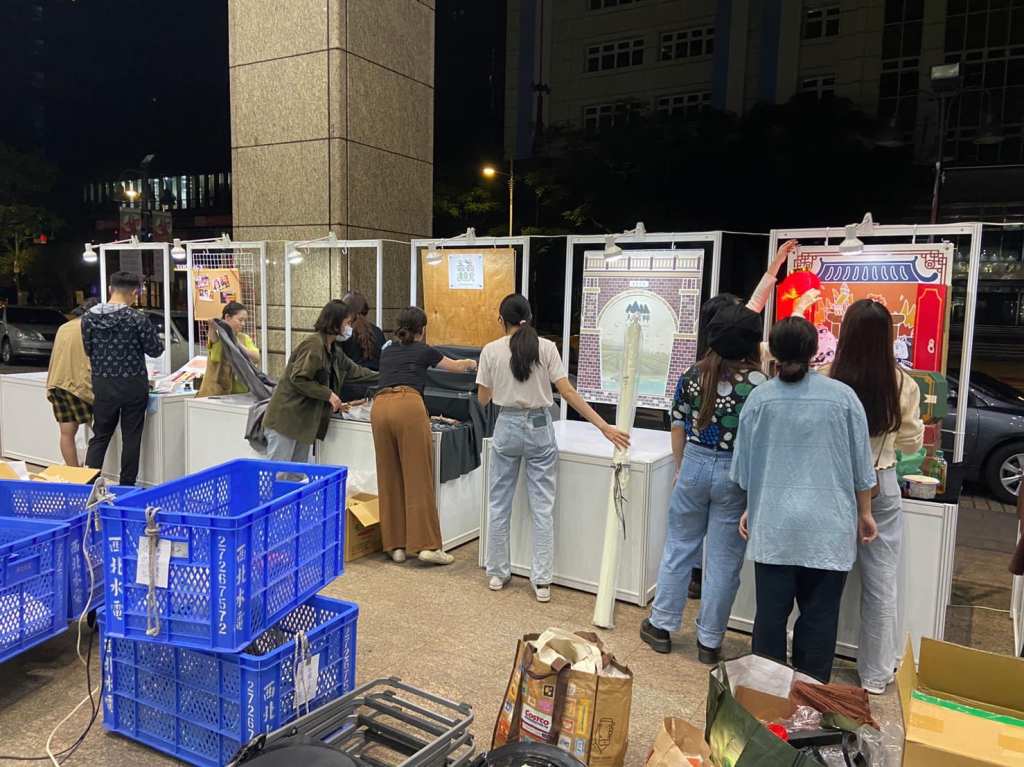 畢業展設計 進場施工 亞東工商 板橋小遠百