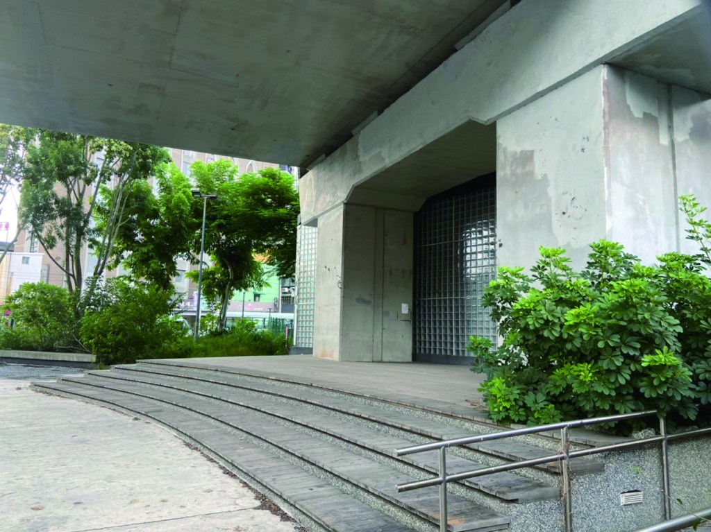 空間彩繪 汐止車站小廣場 繪製前