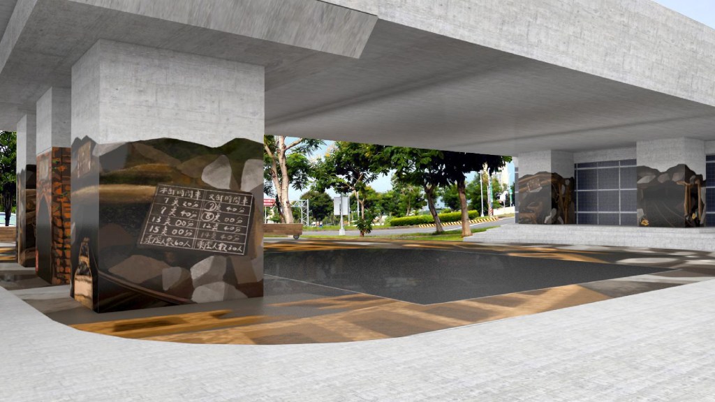 空間彩繪 3D效果模擬圖