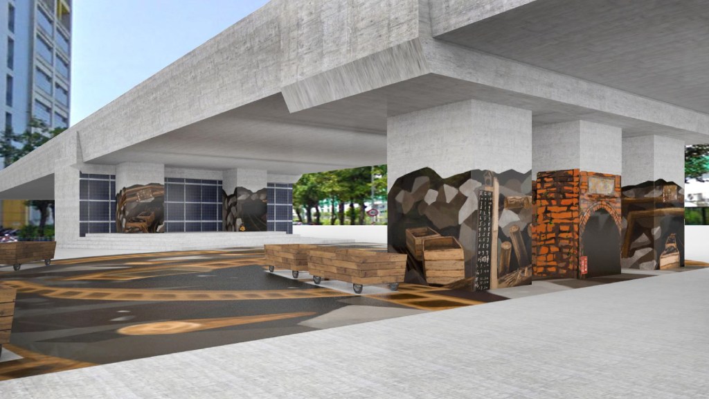 空間彩繪 3D效果模擬圖