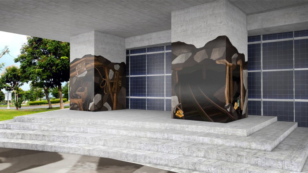 空間彩繪 3D效果模擬圖