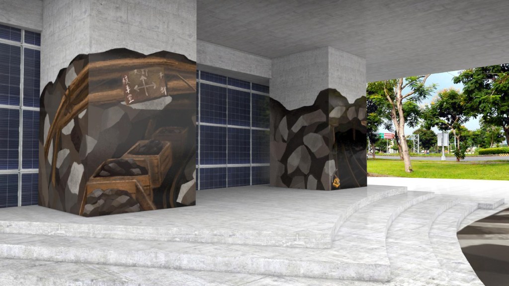 空間彩繪 3D效果模擬圖