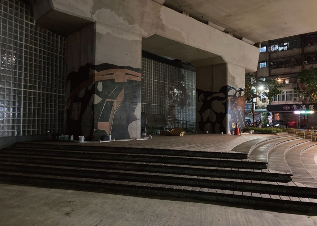 空間彩繪 進行繪製