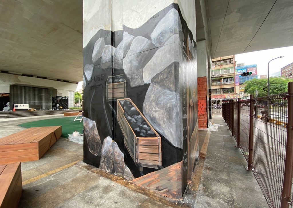 空間彩繪 進行繪製