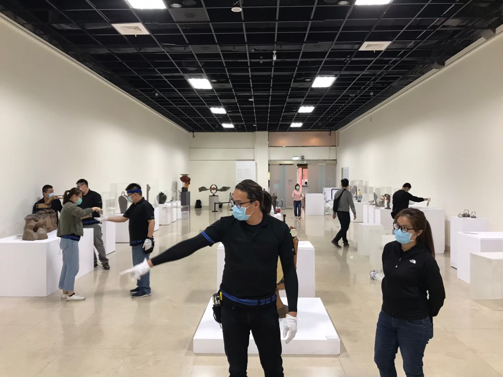 藝術展覽 工藝之華 新北市臺灣工藝之家聯展 進場佈展