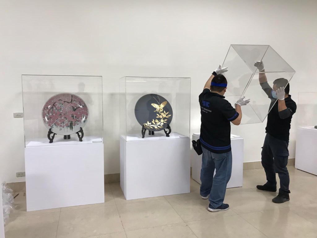 藝術展覽 工藝之華 新北市臺灣工藝之家聯展 進場佈展