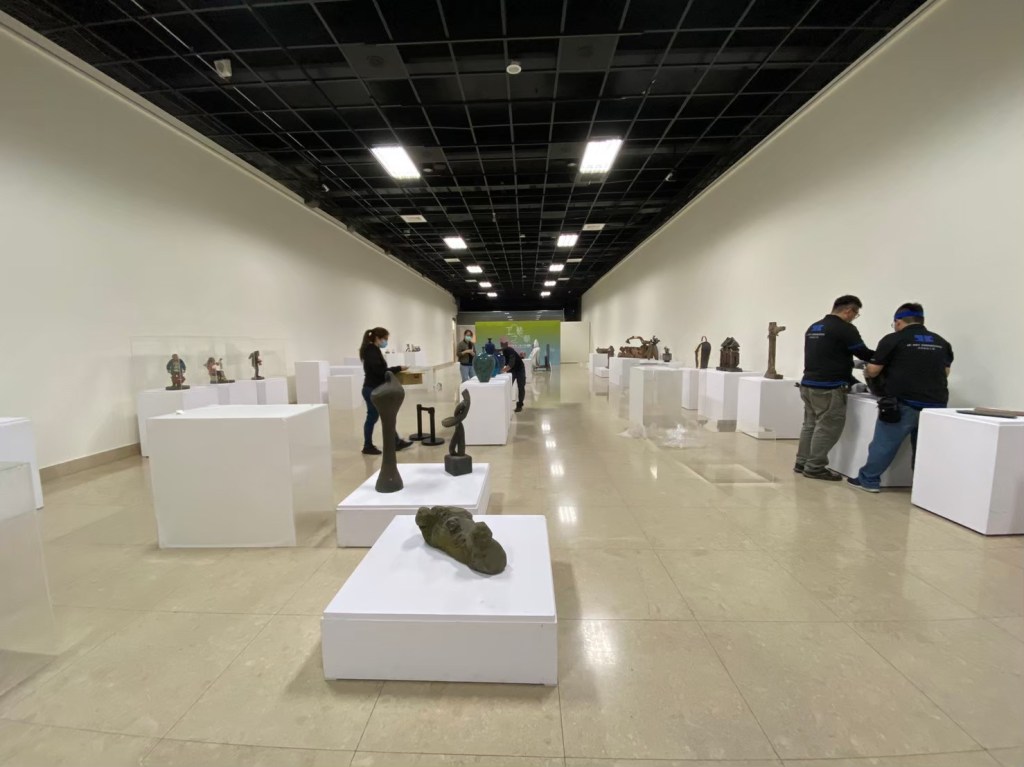 藝術展覽 工藝之華 新北市臺灣工藝之家聯展 進場佈展