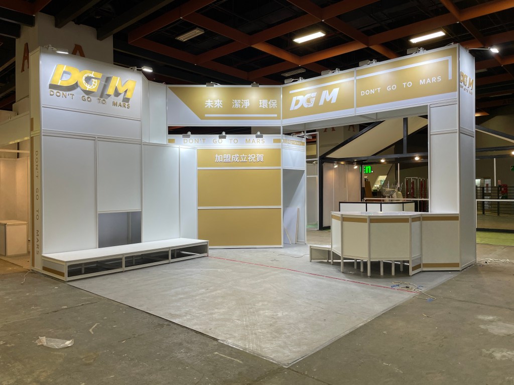 舞台結構搭建-預留空間給堆高機進場