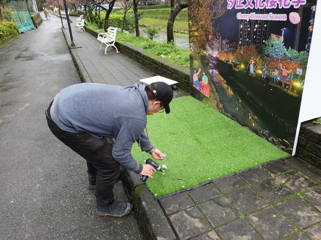 來做設計 戶外展覽 汐止櫻花季進場