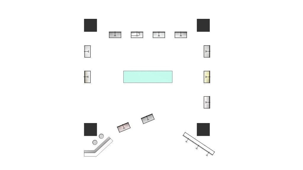 展區規劃，平面配置圖，3D示意圖，畢業展，校內展