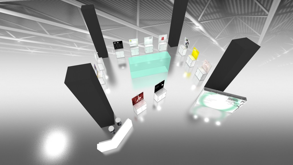 展區規劃，平面配置圖，3D示意圖，畢業展，校內展