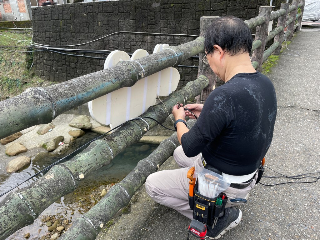 戶外展覽 汐止櫻花季進場Day1 LED燈具定位