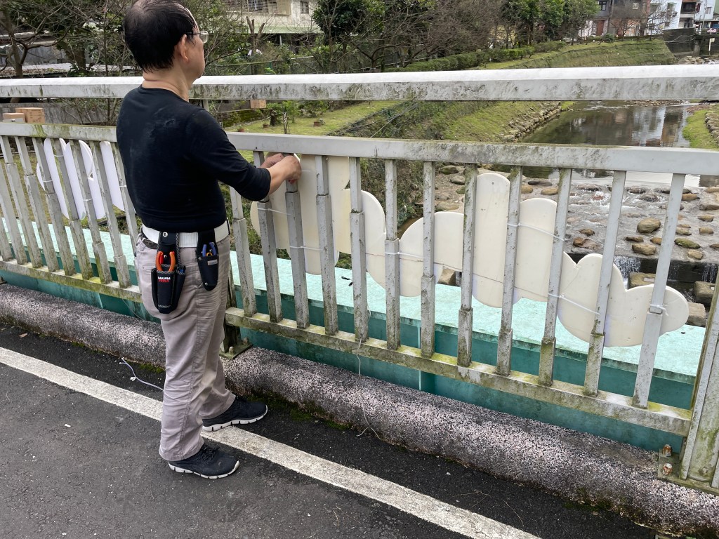 戶外展覽 汐止櫻花季進場Day1 LED燈具定位