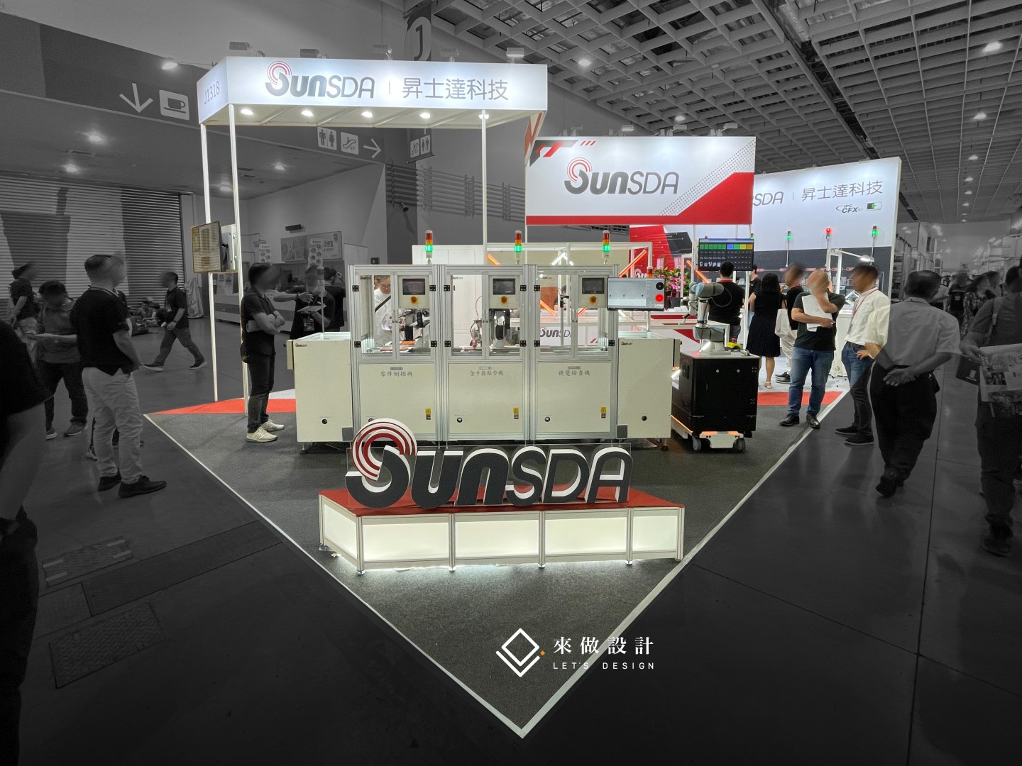 展場造型 LED燈 燈光設計 攤位設計