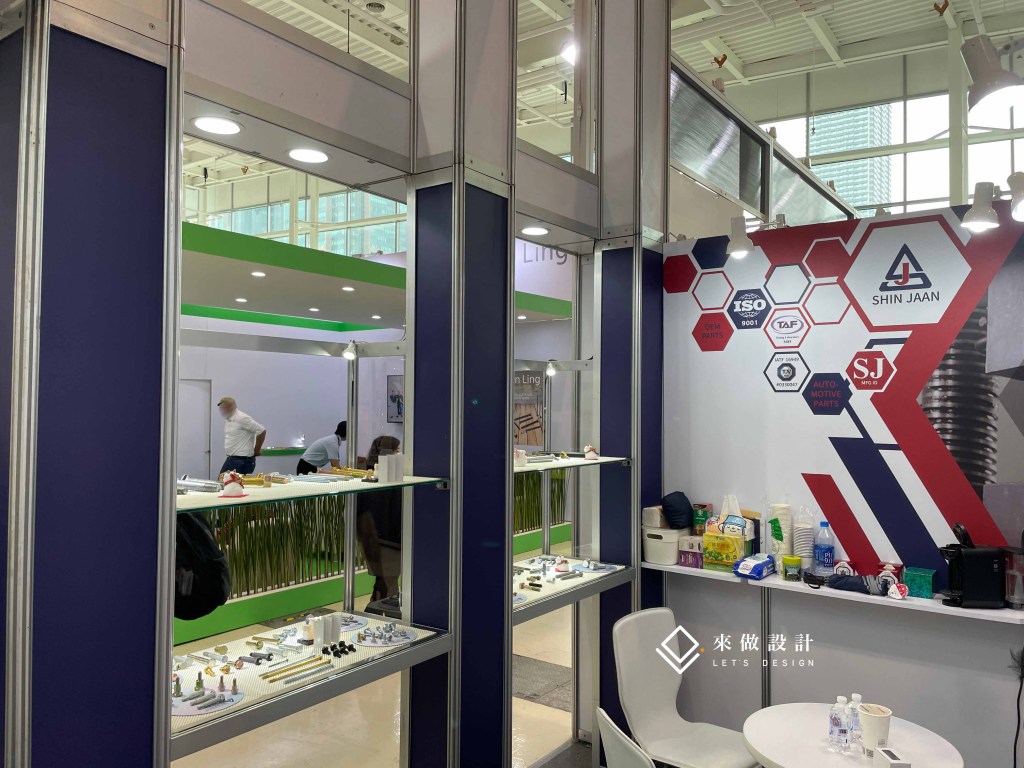展場設計 攤位設計 展櫃 玻璃櫃 造型設計 高雄展覽館 南港 世貿 扣件展