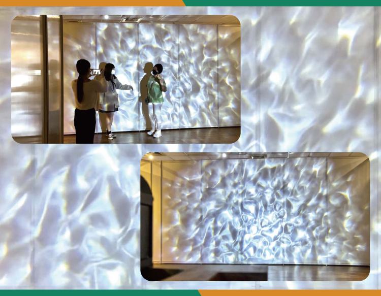 水紋燈 展覽 水波燈 氛圍燈 展場燈光設計 沉浸式展覽 燈光 品牌展演 光影 舞台燈光 水波效果 互動裝置 光影 LED 氛圍燈 展場 展覽動態光影 展區層次 燈光配置水紋燈, 水波燈, 展場燈光, 展覽設計, 攤位設計, 沉浸式體驗, 光影氛圍, LED燈具, 舞台燈光, 展場案例, 展場知識