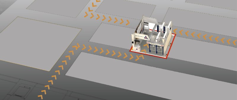 展場動線、攤位動線、導流設計、客流動線、觀展動線、展位路線規劃、展場導視、Wayfinding、入口設計、服務台動線、展示區規劃、洽談區動線、停留點設計、拍照點設計、體驗中島（Demo Bar）、中心島設計、走道淨寬、視線引導、燈光導引、熱點佈局、投報率、轉換率、一次過件、館方規範、消防動線、疏散通道、工作電源、耐燃材、不可釘打展場動線 規劃 SOP 展場動線 常見錯誤 / 避坑清單 小攤位 動線 怎麼規劃 一面開 攤位 動線（ㄇ字型） 兩面開 轉角 攤位 動線（環狀 / L 型） 三面開 半島 攤位 動線（環狀＋中心亮點） 四面開 島型 攤位 動線（360°＋體驗中島） 對面開 穿越式 動線（單向導覽＋終點收單） 展場 入口 設計 與 導視 服務台 動線 位置 最佳化 展示區 節奏 留白 設計 洽談區 隱私 降噪 與 設備 動線 熱點圖 / 進站率 / 停留時間 展會 動線 模擬（高峰時段） 消防動線 規範 與 一次過件 工作電源 開孔 走線 規劃 動線＋面開 搭配 指南 預算有限 動線 提效 作法 關稅上調 景氣轉弱 預算控管 動線方案 展會 KPI：導流 → 體驗 → 坐談 → 成交